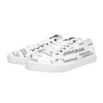 Calvin Klein Jeans Men's White Print Sneakers