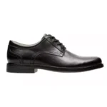 Clarks Men's Black Leather Slip-On Shoes