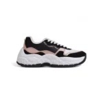 Armani Exchange Women's Black Lace-Up Sneakers
