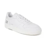 D.A.T.E. Men's White Leather Sneakers
