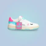 Crime London Women's Fuchsia Leather Sneakers