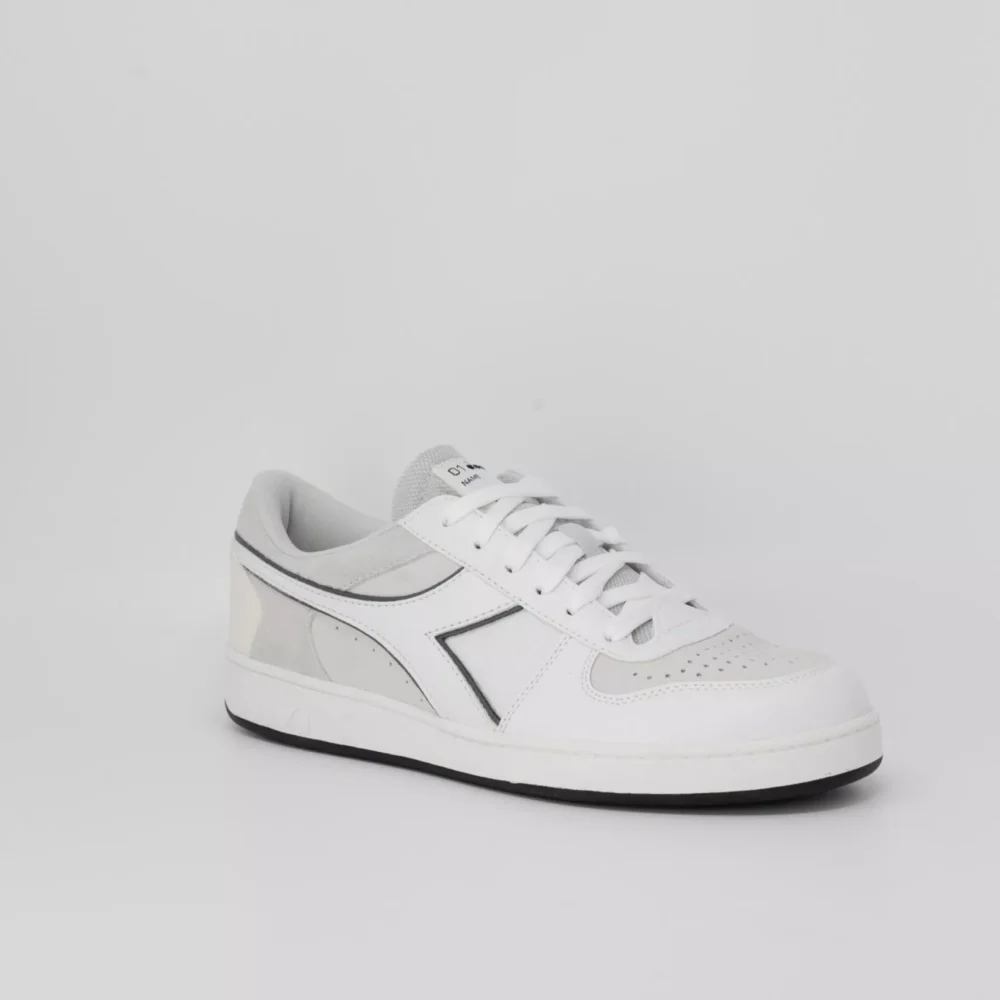 Diadora Men's Grey Leather Sneakers
