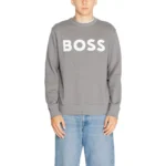 Boss Men's Grey Cotton Sweatshirt