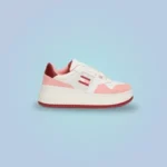 Tommy Hilfiger Women's Pink Leather Sneakers