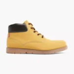 Levi's Yellow Ankle Boots with Iconic Logo