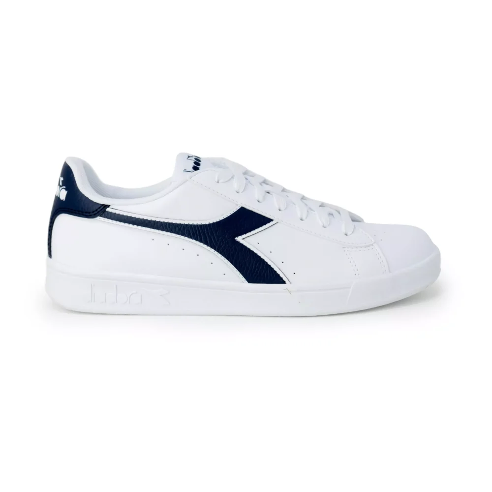 Diadora Men’s Blue Sneakers - Sporty Faux Leather Shoes for Fall/Winter