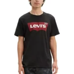 Levi's Men's Black Printed Short Sleeve T-Shirt