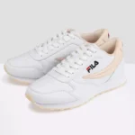 Fila White Sports Sneakers with Contrasting Sole