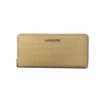 Michael Kors Jet Set Large Camel Animal Print Continental Wrist Wallet