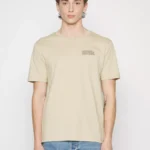 Fila Beige Cotton T-Shirt for Men