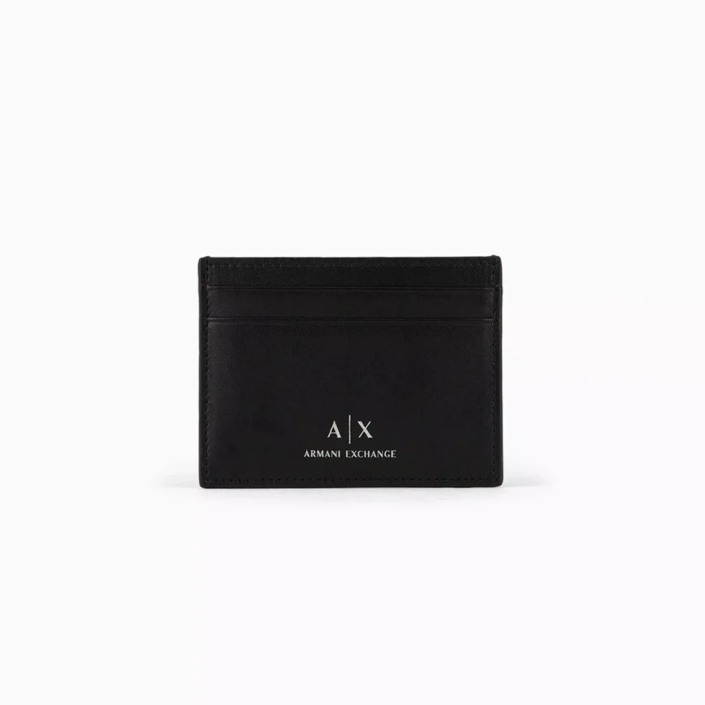 Armani Exchange Men's Black Leather Wallet