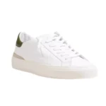 D.a.t.e. Men's White Leather Lace-Up Shoes - Fall/Winter Collection