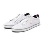 Tommy Hilfiger Men's White Slip-On Sneakers for Fall/Winter