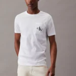 Calvin Klein Jeans Men's White Plain T-Shirt
