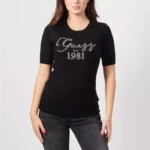 Guess Women's Black Printed Knitwear