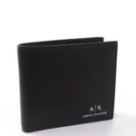 Armani Exchange Men's Black Genuine Leather Wallet