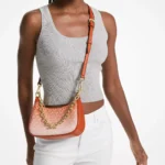 Michael Kors Cora Medium Zip Pouchette Crossbody Bag