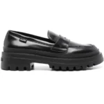 Love Moschino Women’s Black Leather Moccasins