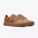 Clarks Men's Lace-Up Beige Leather Shoes