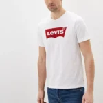 Levi's Men's White Printed Short Sleeve T-Shirt