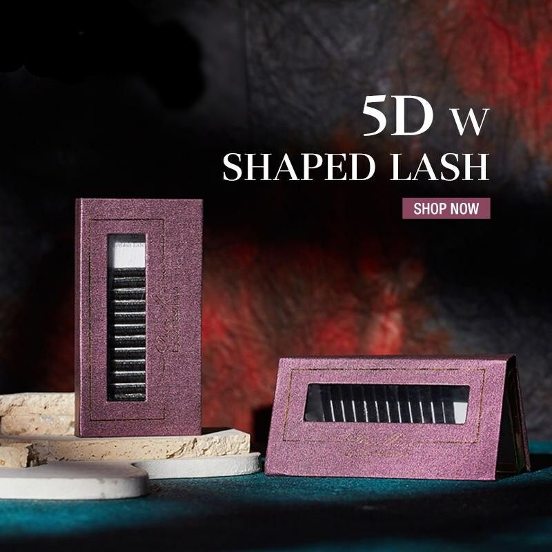 5D W-Shaped Eyelash Extensions - Handcrafted, Ultra-Light, Short Length - Image 6