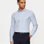 Calvin Klein Men’s Light Blue Checked Shirt