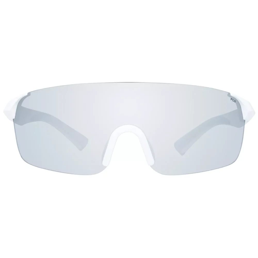 Fila Men's White Rimless Mono Lens Sunglasses