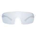 Fila Men's White Rimless Mono Lens Sunglasses