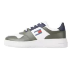 Tommy Hilfiger Men’s Green Leather Sneakers