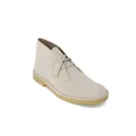 Clarks Men’s Grey Leather Lace-Up Shoes