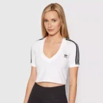 Adidas Women’s V-Neck White T-Shirt