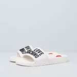 Love Moschino Women's White PVC Slippers