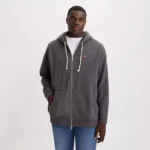 Levi’s Gray Long-Sleeved Hooded Sweatshirt