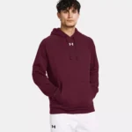 Under Armour Men's Purple Hooded Sweatshirt for Fall/Winter