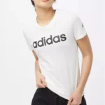 Adidas Women’s White Printed Cotton T-Shirt