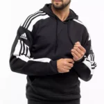 Adidas Men’s Black Hooded Sweatshirt