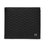 Armani Exchange Men's Casual Black Leather Wallet