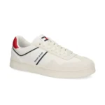 Tommy Hilfiger Men’s White Leather Sneakers