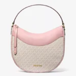 Michael Kors Dover Large Moon Crossbody Bag in Powder Blush Multi