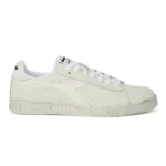 Diadora Men's White Faux Leather Sneakers - Stylish & Comfortable for Fall/Winter