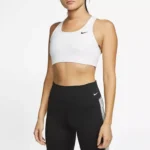 Nike Women’s Sleeveless White Print Top with Round Neck