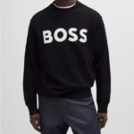 Boss Men’s Black Cotton Sweatshirt