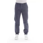 Baldinini Trend Men's Tailored Cotton Chinos in Blue