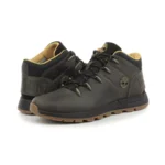 Timberland Men’s Grey Leather and Fabric Sneakers