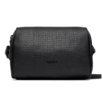 Calvin Klein Jeans Women’s Black Faux Leather Shoulder Bag