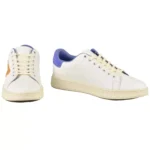 Diesel Men's White Leather Sneakers - Sporty Slip-On with Laces