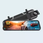 Car 10 Inch 4K Wi-Fi GPS Mirror Dash Cam Dual Lens