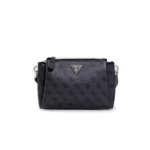 Guess Women's Grey and Beige Shoulder Bag