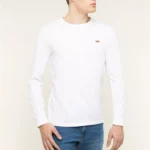 Levi's Men's Long Sleeve White T-Shirt