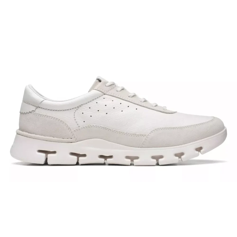 Clarks Men's White Sneakers